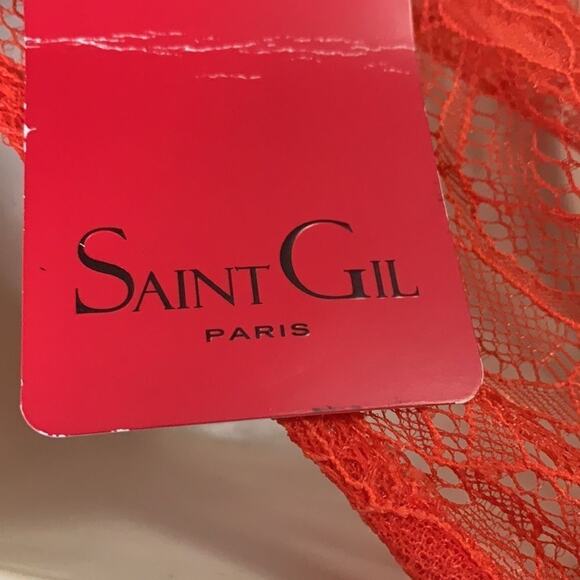 NWT SAINT GIL‎ PARIS  LACE DRESS SIZE M - Picture 8 of 10